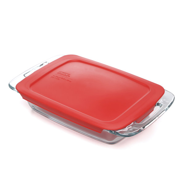 Pyrex Easy Grab 64 Oz. Glass Rectangular Baking Dish with Lid & Reviews
